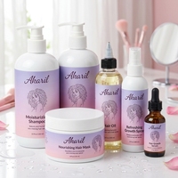 Kit de soins capillaires professionnels Akaril OEM pour cheveux bouclés, masque réparateur hydratant, huile nourrissante, spray rafraîchissant pour la croissance, ensemble pour cheveux bouclés