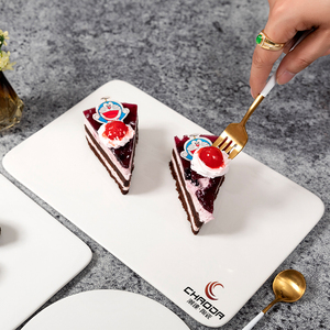 Nhà Máy bán hàng trực tiếp cá nhân trắng gốm tấm hình chữ nhật món ăn dùng một lần restaurantware - Product Image 2