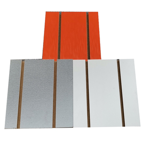 Tablero de <span class=keywords><strong>Mdf</strong></span> de melamina <span class=keywords><strong>ranurada</strong></span>, hoja de madera contrachapada, hecha de fábrica, 18mm, color blanco cereza, azul - Product Image 5