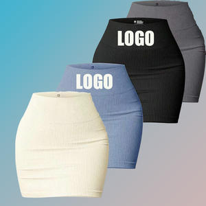 Vestido <span class=keywords><strong>de</strong></span> Yoga <span class=keywords><strong>de</strong></span> cadera sin costuras <span class=keywords><strong>con</strong></span> logotipo personalizado para mujer, falda <span class=keywords><strong>de</strong></span> yoga para gimnasio, <span class=keywords><strong>ropa</strong></span> deportiva para exteriores, minivestido <span class=keywords><strong>de</strong></span> entrenamiento para correr - Product Image 2