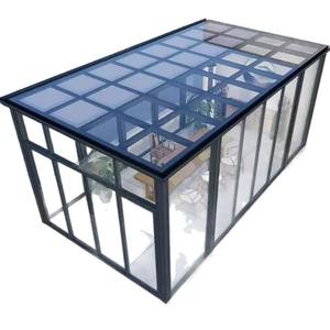 Sunroom en forma de <span class=keywords><strong>L</strong></span> Triple laminado templado <span class=keywords><strong>Solarium</strong></span> Aluminio Sunroom Glass House Sunroom - Product Image 6