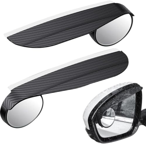 Espejo Retrovisor Universal de Fibra de Carbono, Espejo Lateral Auxiliar para Punto Ciego, Gran Angular, Accesorio de Seguridad para Conducir - Product Image 1