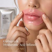 Masque Lèvres Personnalisé HODAF au Collagène, Traitement Rose pour les Lèvres, Blanchissant, Hydratant et Réparateur