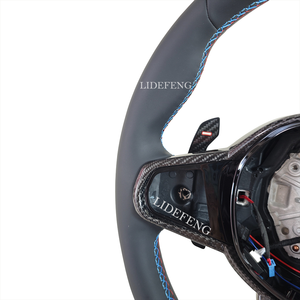 El <span class=keywords><strong>volante</strong></span> de fibra de carbono para el modelo <span class=keywords><strong>BMW</strong></span> a la serie 3 4 5 CS M2 M3 M4 G80 G82 G87 G20 G21 G42 G26 G29 M30i I3 I4 - Product Image 3