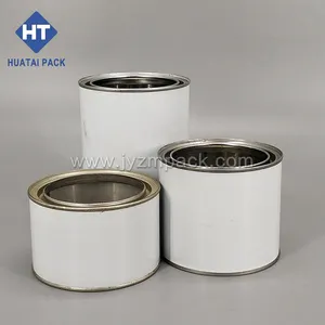 Factory Directly Supply Round Metal Can Tin Metal Container With Lid