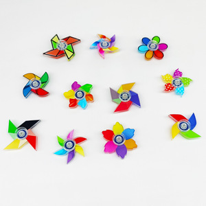 Merrycoo Bán Buôn New Lễ Hội Cung Cấp Trẻ Em Trẻ Em Đồ Chơi Nhỏ Đầy Màu Sắc Cối Xay Gió Hình Dạng Fidget Spinners Đồ Chơi Cho Quà Tặng - Product Image 3
