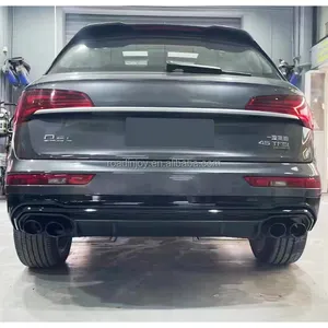 ערכות גוף 2018-2022 עבור אאודי Q5 מפזר אחורי שדרוג ל-SQ5 עם צינור זנב גולמי שחור - Product Image 2