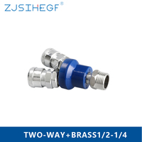 Sambungan Pneumatik Dua Arah Tipe C Quick Coupler untuk Pompa, Alat Coupler, Manifold Multi Splitter