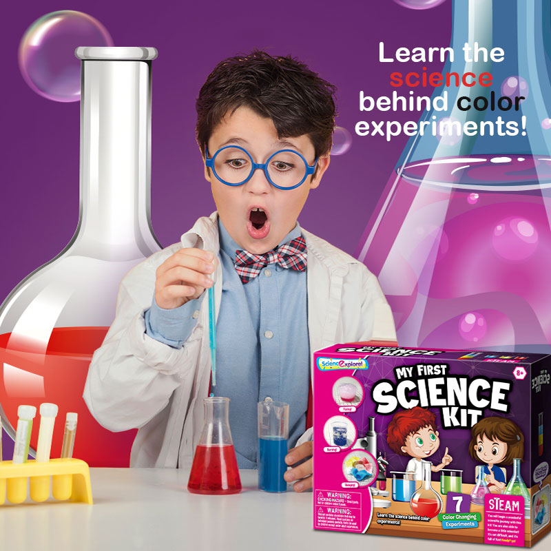 Expériences scientifiques couleur