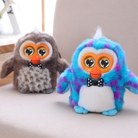 Jouet électronique en peluche hibou bilingue anglais-chinois parlant et enregistrant, jouet intelligent pour animaux de compagnie, jouet éducatif électrique en peluche, cadeau pour enfants