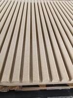 Panneaux muraux en MDF/placage bois cannelés super flexibles/Table basse Nouvelle décoration intérieure/meubles Vente directe d'usine