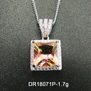 Plata de Ley 925 Australia <span class=keywords><strong>alejandrita</strong></span> cambiante morganita <span class=keywords><strong>piedra</strong></span> colgante de joyería para el bien de la joyería de la mujer - Product Image 1