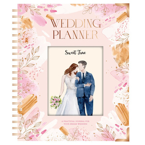 Promocional logotipo personalizado impresión organizador planificador boda espiral Tapa dura diario libro planificador de boda cuaderno - Product Image 2