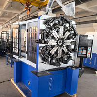 Machine à bobiner les ressorts CNC à 12 axes de 8 mm contrôlée par PLC avec moteur et engrenage haute vitesse