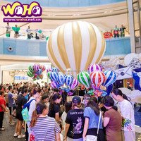 Ballon à air chaud gonflable personnalisé Festival Décoration extérieure Ballon publicitaire gonflable géant pour la décoration d'événements