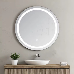 Miroir <span class=keywords><strong>de</strong></span> maquillage mural LED pour salle <span class=keywords><strong>de</strong></span> bain, <span class=keywords><strong>lunettes</strong></span> rondes antibuée pour <span class=keywords><strong>toilette</strong></span>, miroir lumineux intelligent pour salle <span class=keywords><strong>de</strong></span> bain, personnalisation - Product Image 6