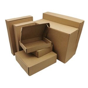 Blank Brown Kraft Corrugated Small Large Custom Mailer Shipping packaging Boxes
