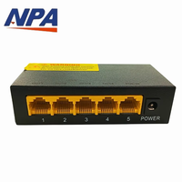 Répéteur Extenseur PoE 5 Ports Boîtier Métallique 3-en-1 Sans Alimentation Externe pour Caméra IP CCTV En Stock Garantie 2 Ans IEEE 802.3 AF/AT