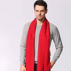 Dày màu đỏ đồng bằng khăn cho phụ nữ mềm Cashmere Khăn choàng nhẹ dài chiếc khăn ấm áp