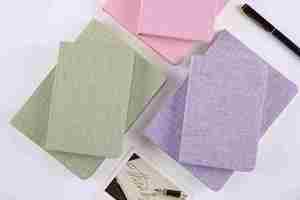 Cuaderno de Tapa Dura de Alta Calidad, Color Sólido, A5, Superficie de Tela, Cuaderno Personalizado, Mini Cuadernos Creativos para Estudiantes - Product Image 3