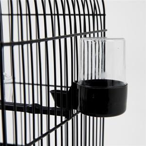 Nieuwe handige draagbare zwarte ijzeren vogelkooi voor papegaaien en goudvinken - Product Image 3