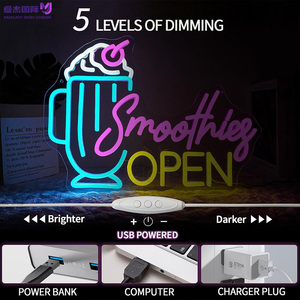 Insegna al Neon Personalizzata per Gelato, Luce LED USB 5V Dimmerabile, Tubo in Silicone con Catena Metallica per Pasticcerie, Negozi di Dolci e Decorazioni per Feste - Product Image 4