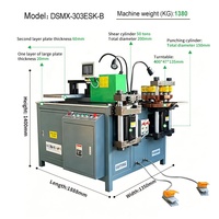 Machine de traitement de barres omnibus hydrauliques économique, machine de pliage et de découpe de barres omnibus manuelle/automatique pour projets électriques