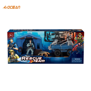 Vente en gros de jouets d'imitation pour enfants, armes en plastique, petits soldats de l'armée, figurines d'<span class=keywords><strong>action</strong></span> à vendre avec modèle de <span class=keywords><strong>voiture</strong></span> de police - Product Image 1