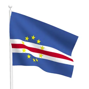 Huiyi África Bandera Azul Blanco Rojo Bandera Nacional CABO VERDE