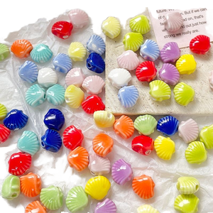 Mini perles en céramique colorées de 12 mm en forme d'animaux, faites à la main, pour graffiti, breloques certifiées pour bracelets et colliers DIY - Product Image 1