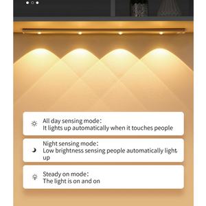 Luces LED Multicolor Recargables por USB con Sensor de Movimiento, Precio de Fábrica, Iluminación para Debajo de Gabinetes de Cocina - Product Image 3