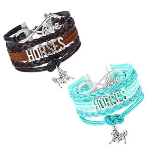 Mustang Ecuestre Quarter Horse Trainer Charm Pulseras para Show Jumping Racing Eventing para Arabian Cob <span class=keywords><strong>Pinto</strong></span> Horses Paint - Product Image 1