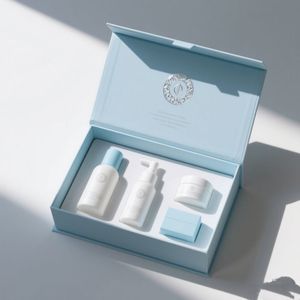 Boîte d'emballage cadeau de luxe personnalisée avec couvercle rigide et base pour boîte de soins de la peau/boîte d'emballage de parfum - Product Image 2