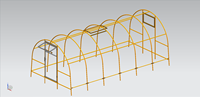 Mini-serre en polycarbonate avec protection UV, tunnel de jardin en feuille de PC pour la culture des plantes dans la cour