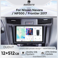 DUDUAUTO Autoradio Android Écran tactile Radio FM RDS UIS7870 DSP EQ Navigation Android pour Nissan Navara NP300 Frontier 2017