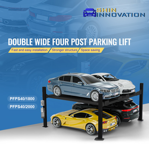 CE ISO Lift Mobil Hidrolik Empat Tiang Lebar Ganda Inovatif Berkualitas Tinggi untuk 4 Mobil, Peralatan Parkir - Product Image 2