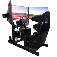 aluminium simulateur de cockpit de course siège voiture conduite simulateur de course jeu de cockpit simulateur de course