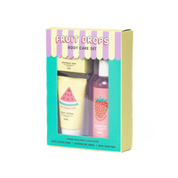 Ensemble cadeau de bain et spa pour enfants en gros d'usine, contenant gel douche, lotion corporelle, savon de bain pour adolescents, parfum pastèque et fraise