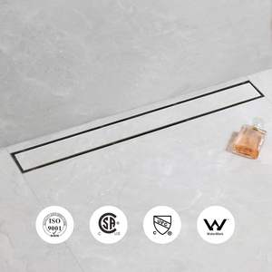 Drain de <span class=keywords><strong>douche</strong></span> linéaire en acier inoxydable 304 60cm <span class=keywords><strong>pour</strong></span> pièce humide-Conception d'insertion de carrelage et grille antidérapante - Product Image 5