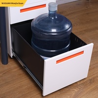 Armoire de classement mobile en acier à 3 tiroirs avec serrure, design moderne, à placer sous le bureau