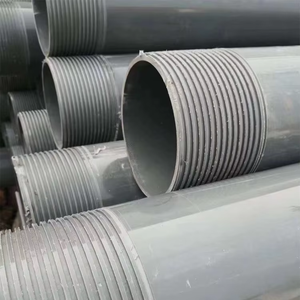 Toptan esnek UPVC derin su kuyu kuyu kılıf boru/tüp dişli oluklu ekranlar PVC sondaj borusu üretilen biter - Product Image 2