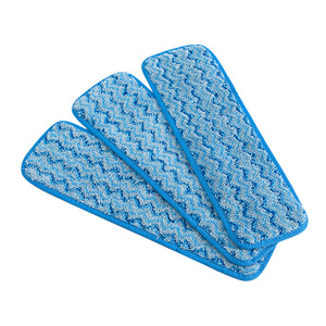 <b>Flat</b> <b>Mop</b> Cloth For Floor Cleaning Rectangle 45x14cm 65x14cm 95x14cm Highly Absorbent Adhesive Replacement Blue Wholesale - Product Image 2