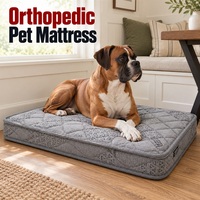 Grand matelas orthopédique pour chien avec housse extérieure imperméable amovible pour la vente en gros de literie pour animaux de compagnie