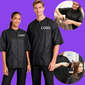 Bata de Peluquería Canina Impermeable de Alta Calidad con LOGO Personalizado, Unisex, Antiestática, con Cremallera Completa, Chaqueta para Barberos y <span class=keywords><strong>Peluqueros</strong></span>, Hombres y Mujeres - Product Image 1