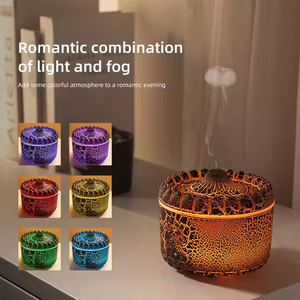 Điện núi lửa khuếch tán không khí siêu âm độ ẩm xách tay bảy màu Đèn khuếch tán de Parfum cho nhà sử dụng Nhỏ nhựa - Product Image 4