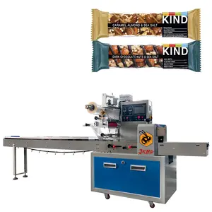 In Stock Automatic Energy Bar Pillow Packing Machine for Granola Cereal Bar Flow Packing Machine Protein Bar Packaging Machine