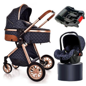 <span class=keywords><strong>Silla</strong></span> de empuje multifunción, asiento de <span class=keywords><strong>coche</strong></span> y cochecito, paisaje alto, portátil, ligero, de viaje, cochecito de bebé 3 en 1 para niños pequeños - Product Image 2