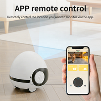 Caméra de surveillance intelligente pour animaux de compagnie avec télécommande sans fil et jouet laser pour chat, chien, ou animal âgé