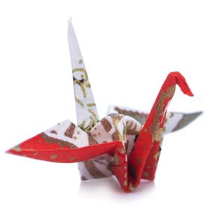 Guirlande de grues blanches en <span class=keywords><strong>origami</strong></span> faites à la main, thème amour, pour mariages, photographies, fêtes, artisanat en papier, art populaire, motif floral - Product Image 3