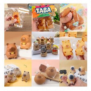 Ensemble de jouets squishy mini capybara en TPR écologique personnalisé de qualité supérieure, kit Mochi Taba à remontée lente de haute qualité pour enfants et adolescents anti-stress - Product Image 5